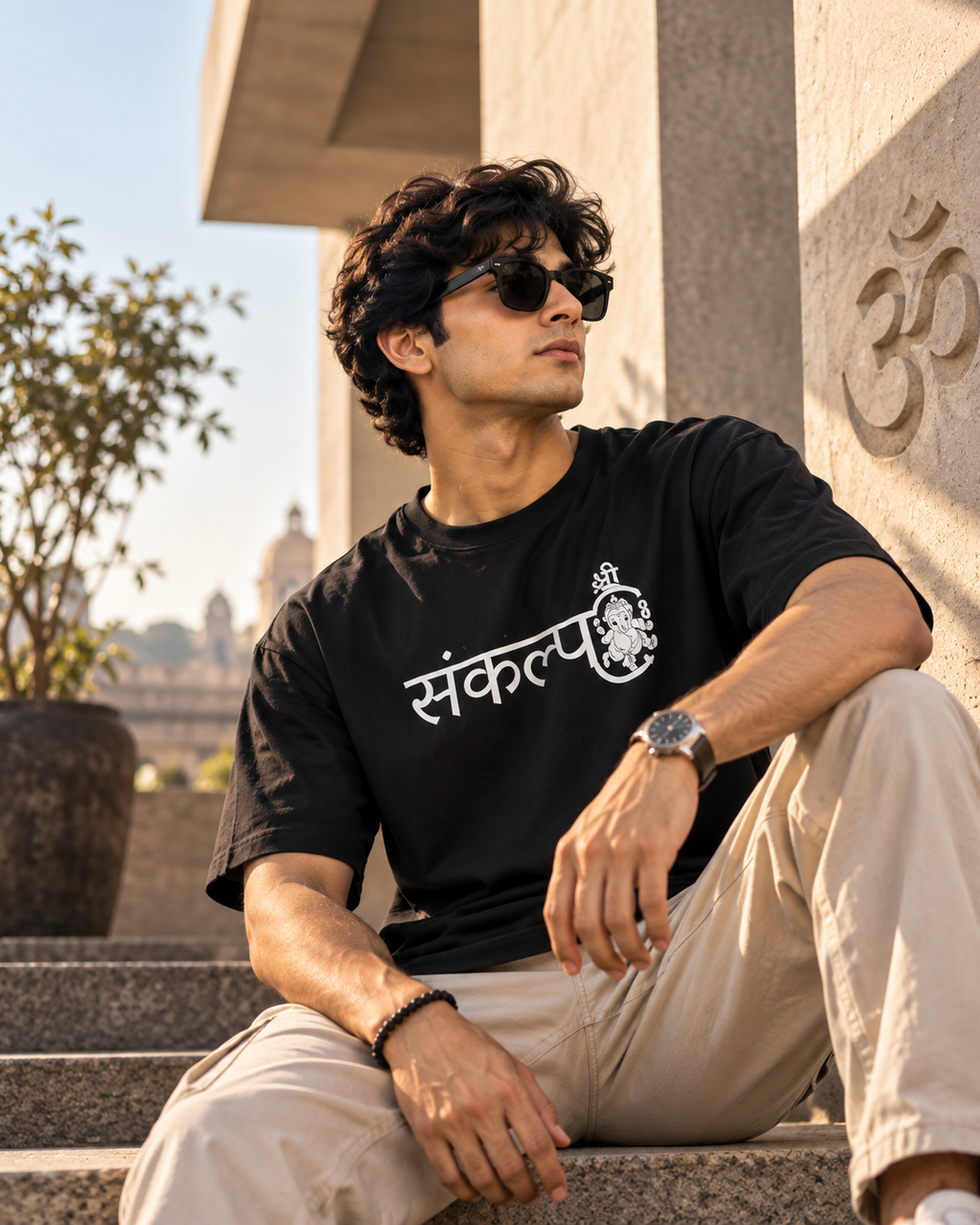 Ganesha Graphic T-Shirt – Black