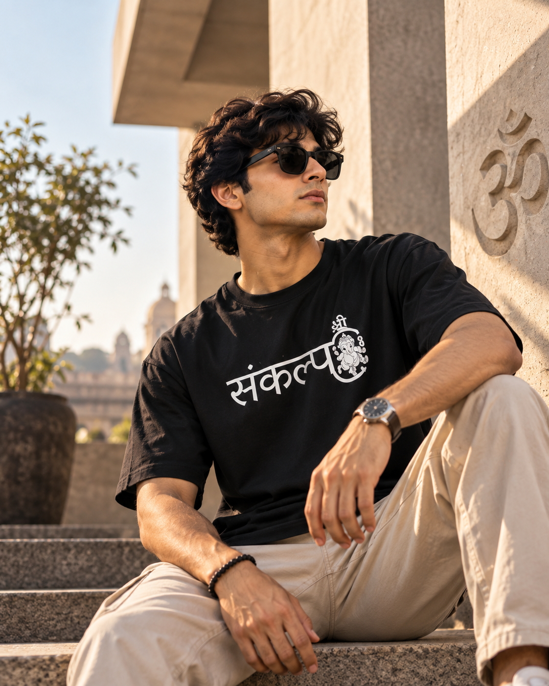 Ganesha Graphic T-Shirt – Black