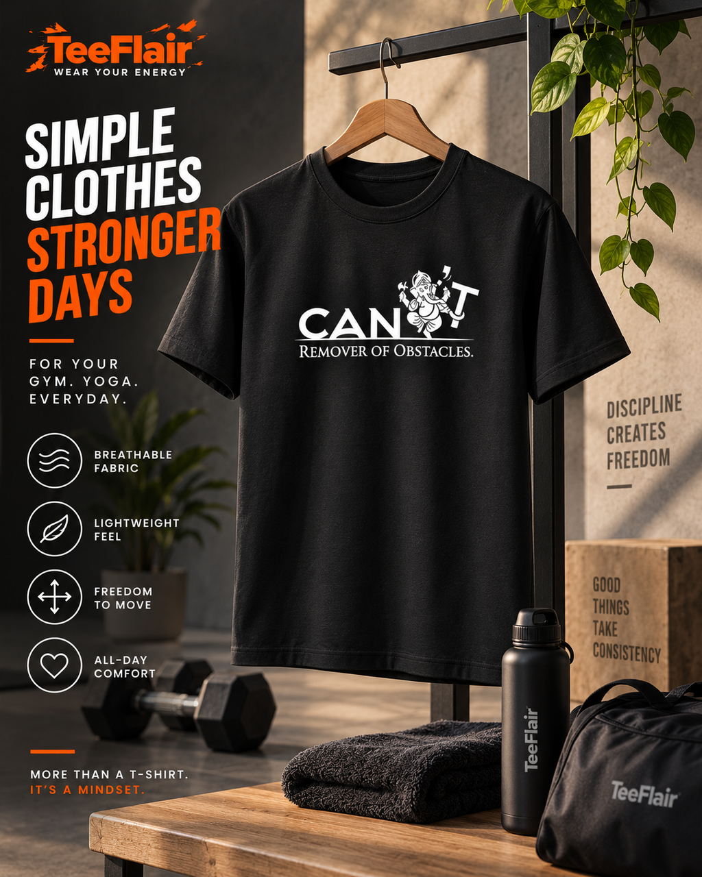 Ganesha Graphic T-Shirt – Black
