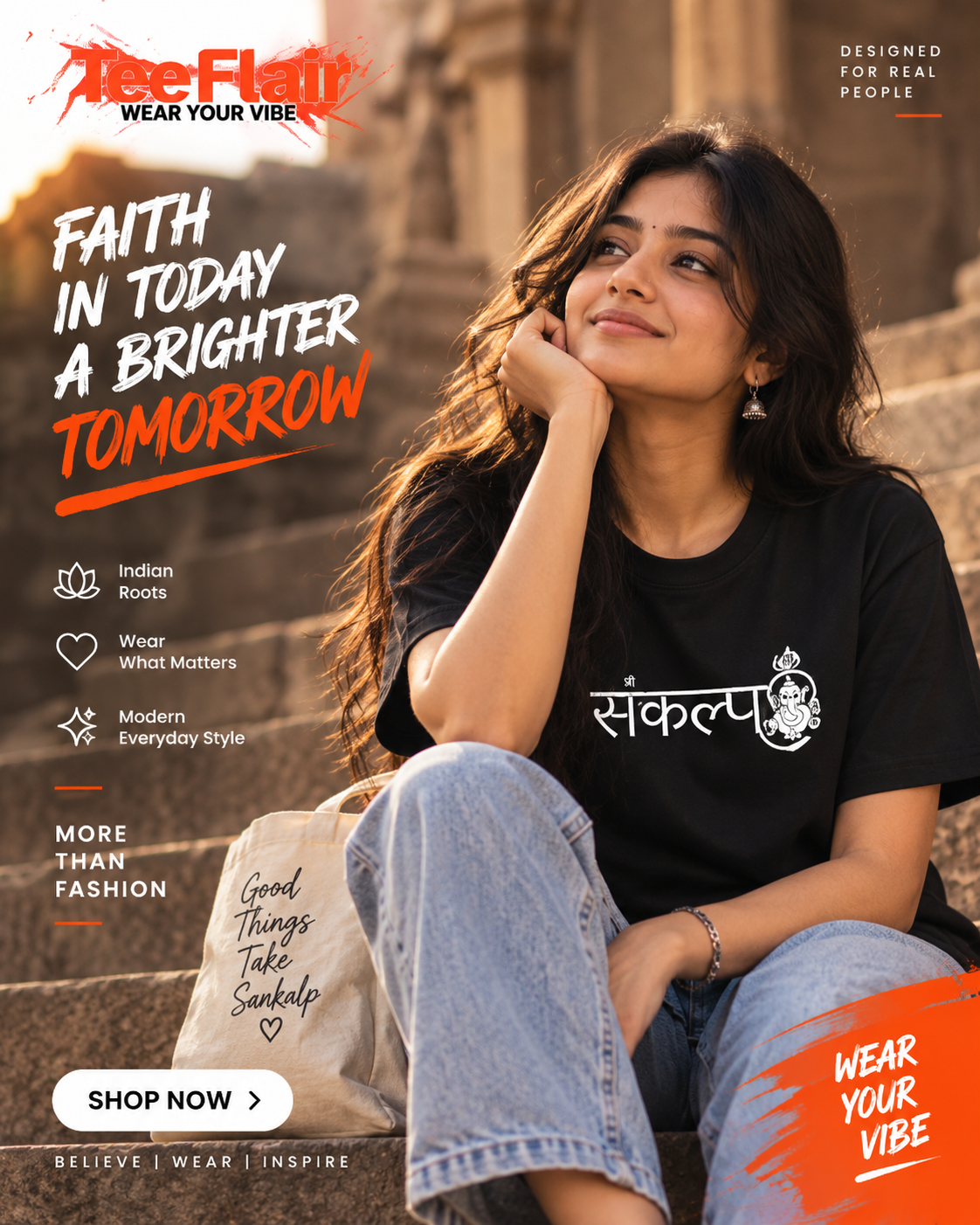Sankalp Ganesha Graphic T-Shirt – Black