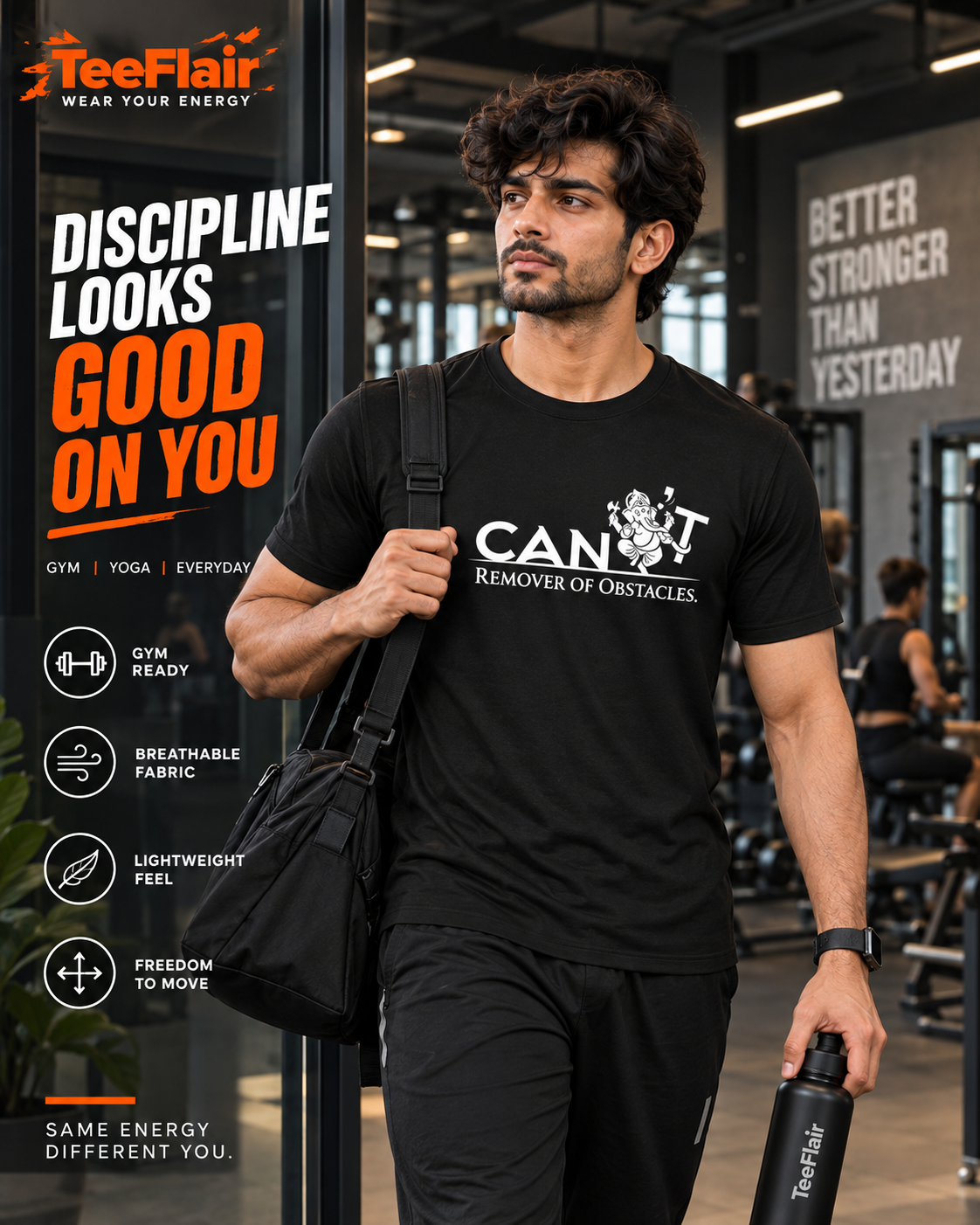 Ganesha Graphic T-Shirt – Black