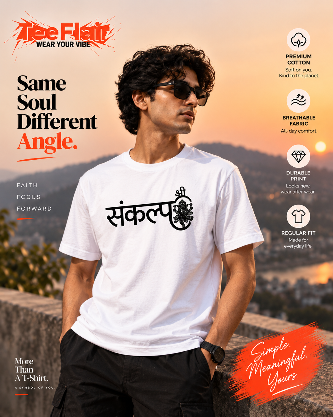 Sankalp Ganesha Graphic T-Shirt – White